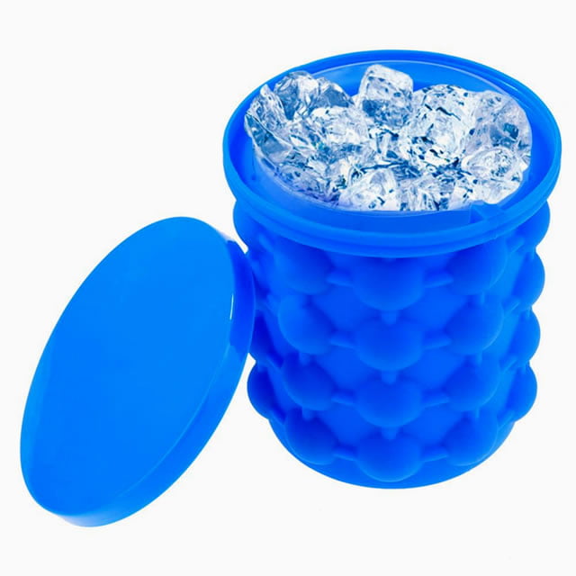 Mini Balde de Silicone Para Produzir Gelo - Ice Genie