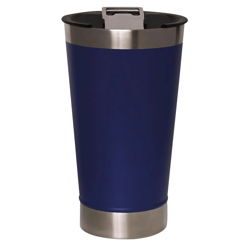 Copo Térmico c/ Tampa e Abridor de Garrafa 473ml Azul 8027/11143